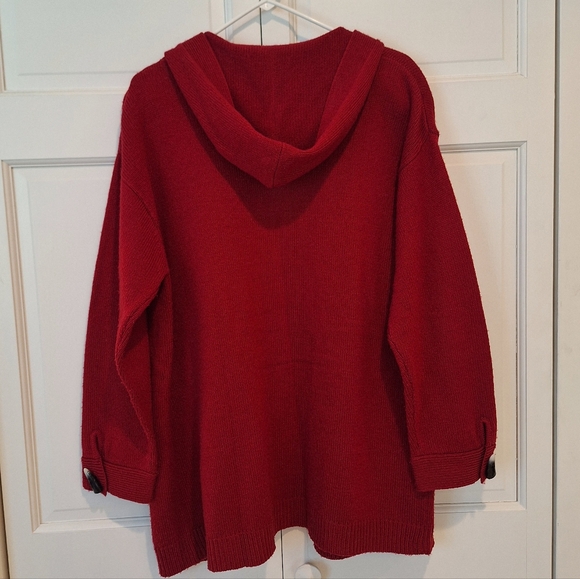 Karen Scott Sport hooded sweater cardigan - Picture 3 of 5